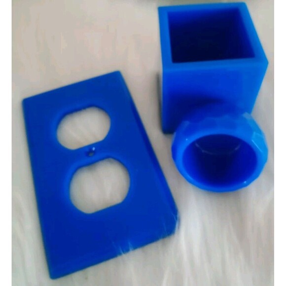 Set /Three Desk Accessories Pen & Paper Clip Holder Plug  Cover Homemade Office - Picture 3 of 3